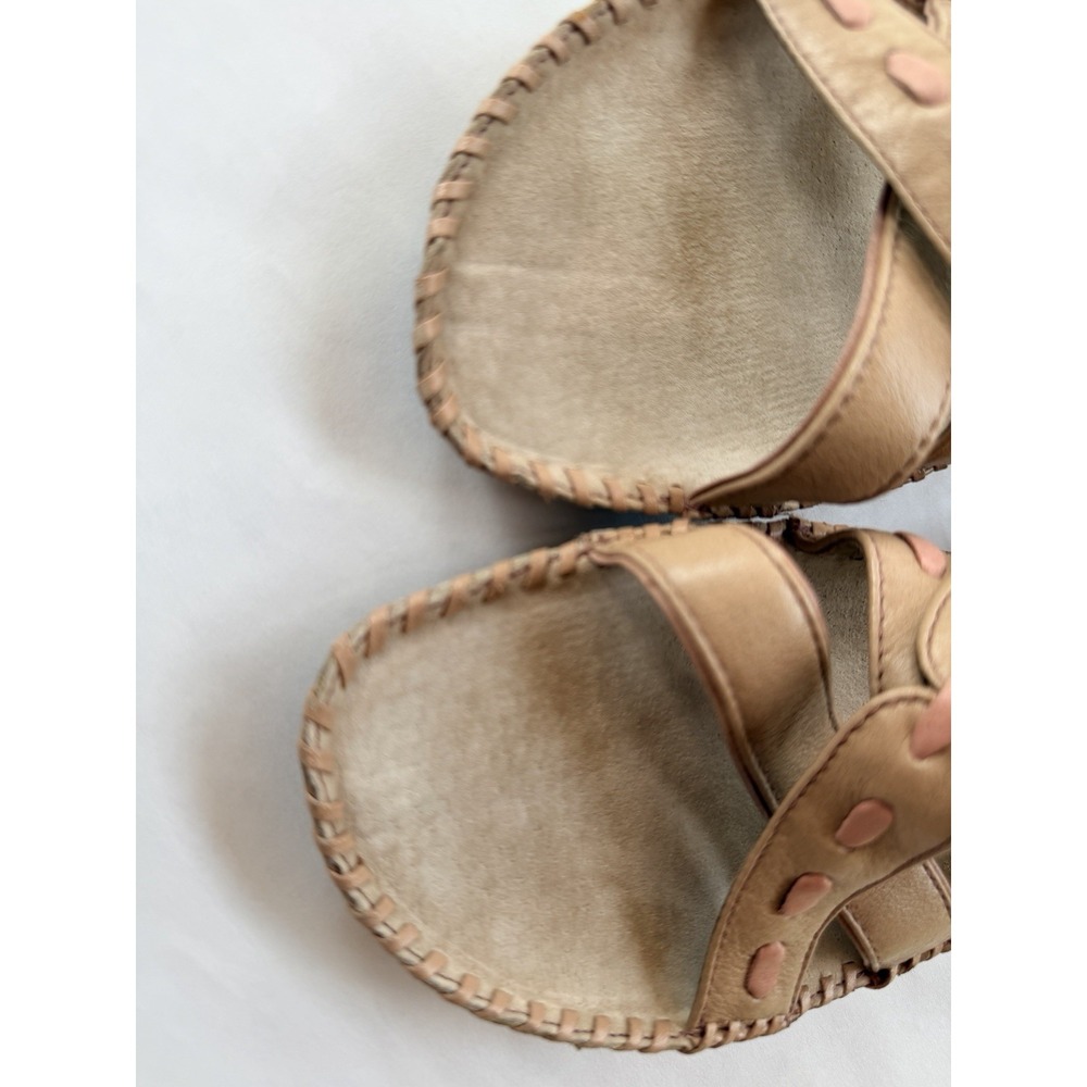 Clarks Artisan Womens Sandals 77403 Size 7.5 M Beige & Pale Pink Leather - Picture 13 of 14